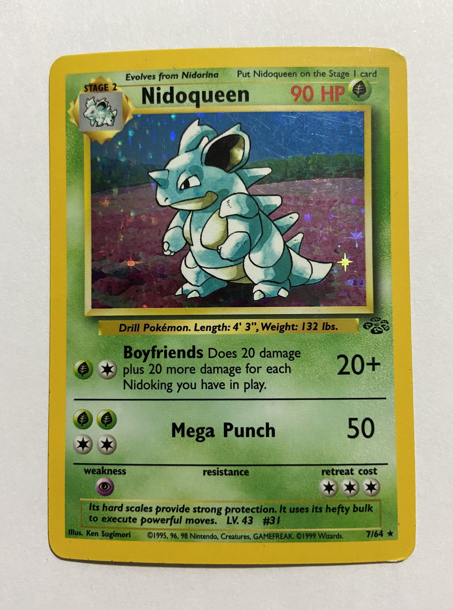 Nidoqueen 7/64 Pokemon Jungle